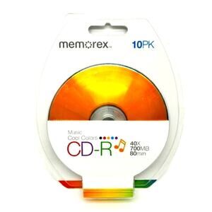 Music Cool Colors Memorex 10Pk CD-R